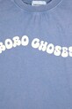 Chłopiec Bobo Choses t-shirt bawełniany dziecięcy Wavy 125AC013 niebieski