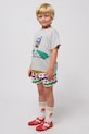 Bobo Choses t-shirt bawełniany dziecięcy A Day At The Beach 125AC007 szary