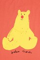 Мальчик Детская хлопковая футболка Bobo Choses Hug Me Bear 125AC011 оранжевый