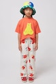 Bobo Choses tricou de bumbac pentru copii Hug Me Bear portocaliu 125AC011