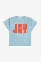 Дитяча бавовняна футболка Bobo Choses Joy 125AC010 блакитний SS25