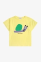 Bobo Choses tricou copii Funny Snail 125AC004 galben SS25