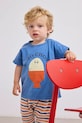 Бавовняна футболка для немовлят Bobo Choses Morning Egg бавовна блакитний 125AB011