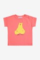 Bobo Choses baba pamut póló Hug Me Bear 125AB007 narancssárga SS25