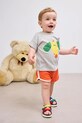 Bavlněné dětské tričko Bobo Choses Happy Dog šedá 125AB009