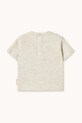 Fiú Tinycottons újszülött póló READERS GRAPHIC BABY TEE SS25.087 bézs