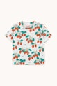 Tinycottons t-shirt bawełniany dziecięcy STRAWBERRIES TEE nadruk beżowy SS25.001