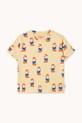 Tinycottons tricou de bumbac pentru copii READERS TEE SS25.006 bej SS25