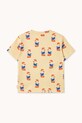Băieți Tinycottons tricou de bumbac pentru copii READERS TEE SS25.006 bej