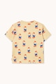 Chlapec Detské bavlnené tričko Tinycottons READERS TEE SS25.006 béžová