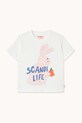 Dječja pamučna majica kratkih rukava Tinycottons SCANDI LIFE GRAPHIC TEE SS25.076 bež SS25