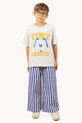 Dětské bavlněné tričko Tinycottons TINY LEAGUE GRAPHIC TEE šedá SS25.079