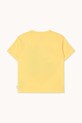 Chłopiec Tinycottons t-shirt bawełniany dziecięcy READERS GRAPHIC TEE SS25.085 żółty