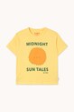 Tinycottons tricou de bumbac pentru copii SUN TALES GRAPHIC TEE SS25.089 galben SS25