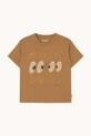 Tinycottons t-shirt bawełniany dziecięcy MIDNIGHT GRAPHIC TEE SS25.093 brązowy SS25