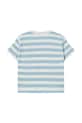 Αγορίστικα Παιδικό βαμβακερό μπλουζάκι Tinycottons STRIPES TEE SS25.111 μπλε