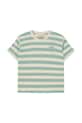 Tinycottons t-shirt bawełniany dziecięcy STRIPES TEE SS25.111 zielony SS25