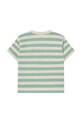 Αγορίστικα Παιδικό βαμβακερό μπλουζάκι Tinycottons STRIPES TEE SS25.111 πράσινο