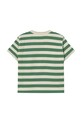 Αγορίστικα Παιδικό βαμβακερό μπλουζάκι Tinycottons STRIPES TEE SS25.111 πράσινο