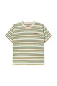 Παιδικό βαμβακερό μπλουζάκι Tinycottons STRIPES MULTICOLOR TEE SS25.122 μπεζ SS25