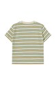 Αγορίστικα Παιδικό βαμβακερό μπλουζάκι Tinycottons STRIPES MULTICOLOR TEE SS25.122 μπεζ