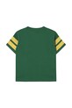 Chłopiec Tinycottons t-shirt bawełniany dziecięcy STRIPES LOGO TEE SS25.137 zielony