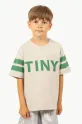 Tinycottons t-shirt bawełniany dziecięcy STRIPES LOGO TEE beżowy SS25.137