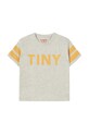 Παιδικό βαμβακερό μπλουζάκι Tinycottons STRIPES TINY TEE SS25.145 μπεζ SS25
