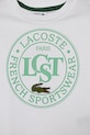 CHLAPEC Dětské bavlněné tričko Lacoste TJ2463 bílá