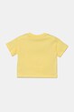 Детская хлопковая футболка Lacoste TJ2463 жёлтый SS25