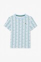 Дитяча бавовняна футболка Lacoste TJ8411 блакитний SS25
