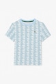 Lacoste t-shirt bawełniany dziecięcy TJ8411 niebieski AW25