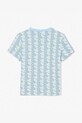 Хлопчик Дитяча бавовняна футболка Lacoste TJ8411 блакитний