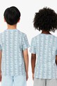 Дитяча бавовняна футболка Lacoste TJ8411 блакитний