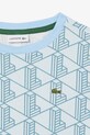 Дитяча бавовняна футболка Lacoste блакитний TJ8411