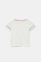 Dječja pamučna majica kratkih rukava Lacoste TJ8431 bijela SS25