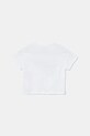 Детская хлопковая футболка United Colors of Benetton 3X1SG10I9.P.Seasonal белый SS25