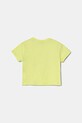 Дитяча бавовняна футболка United Colors of Benetton 3X1SG10I9.P.Seasonal зелений SS25