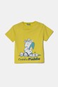 United Colors of Benetton tricou de bumbac pentru copii print verde 3X1SG10IB.P.Seasonal