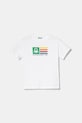 United Colors of Benetton tricou de bumbac pentru copii print alb 3I1XC10N3.G.Seasonal