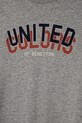 Κοριτσίστικα Παιδικό βαμβακερό μπλουζάκι United Colors of Benetton 3I1XC10N3.G.Seasonal γκρί