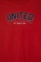 Мальчик Детская хлопковая футболка United Colors of Benetton 3I1XC10N3.G.Seasonal красный