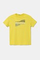 United Colors of Benetton tricou de bumbac pentru copii print verde 3I1XC10N3.G.Seasonal
