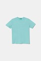 United Colors of Benetton tricou de bumbac pentru copii uni turcoaz 3I1XC109W.G.Season.PPYA