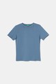 United Colors of Benetton tricou de bumbac pentru copii uni albastru 3I1XC109W.G.Season.PPYA