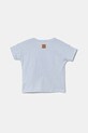 Бавовняна футболка для немовлят United Colors of Benetton 3I1XA105R.W.Seasonal блакитний SS25