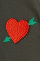 Мальчик Детская хлопковая футболка Mini Rodini Arrowed heart 2522012499 чёрный