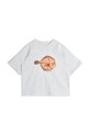 Футболка Mini Rodini Flundra хлопок серый 2522012994