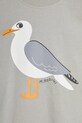 Детская хлопковая футболка Mini Rodini Seagull серый 2522013797