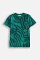 Coccodrillo t-shirt bawełniany dziecięcy wzorzyste zielony WC5143202TBJ